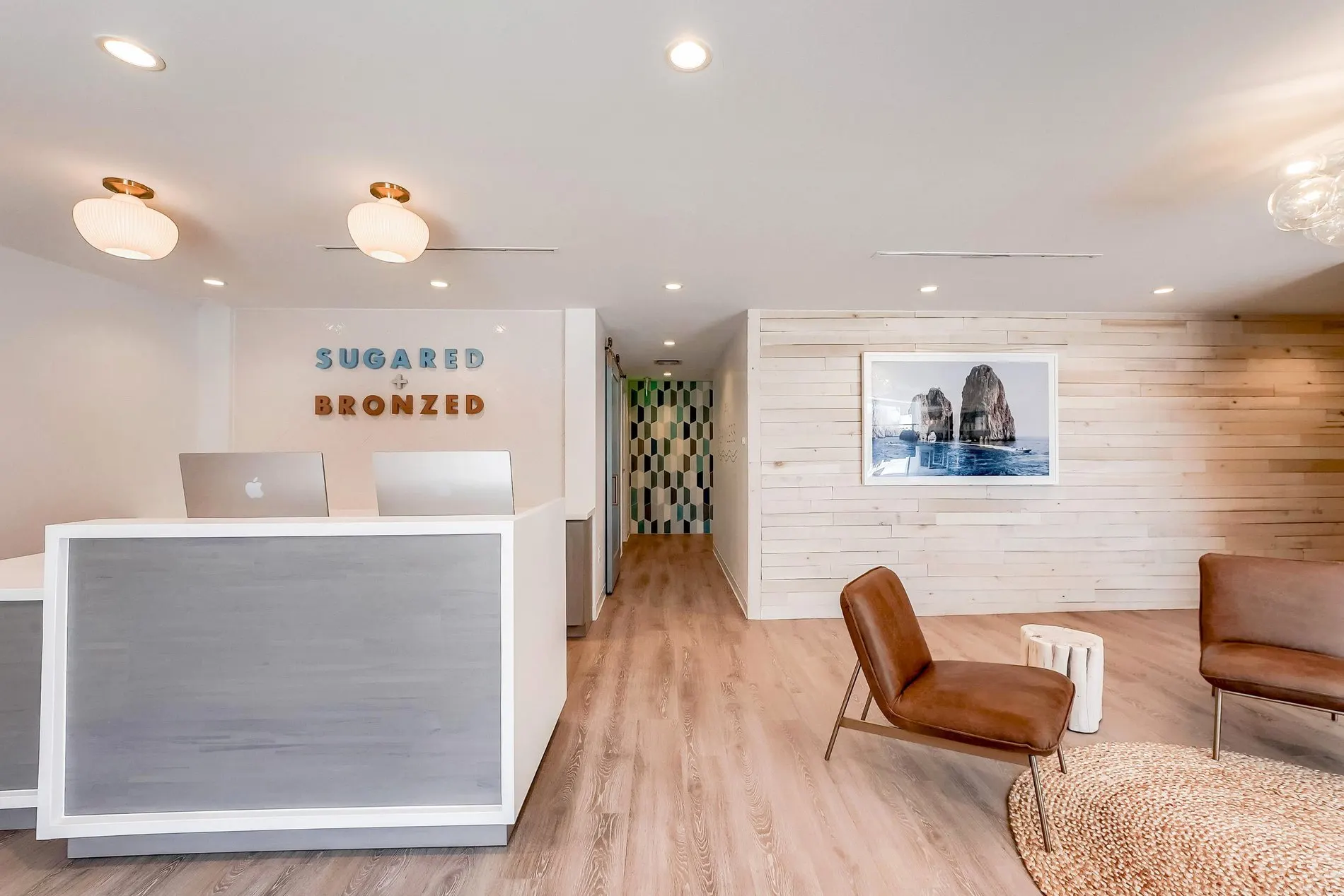 Sugared + Bronzed business background image