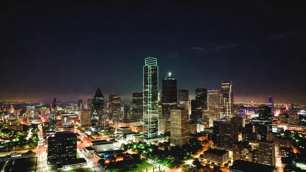 Dallas Glow business background image